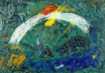 Noah and the Rainbow contemporary Marc Chagall Oil Paintings